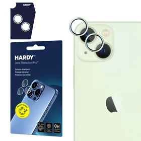3mk HARDY objektyvo apsauginis stiklas Apple iPhone 15 / 15 Plus - žalia