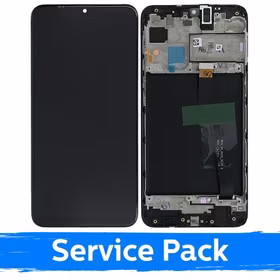 Ekranas skirtas Samsung M105 M10 juodas su rėmeliu (Service Pack)