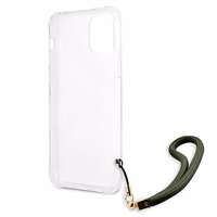 Guess GUHCP12MKSARKA iPhone 12/12 Pro 6.1" žalias/chaki kietas dėklas Camo kolekcija