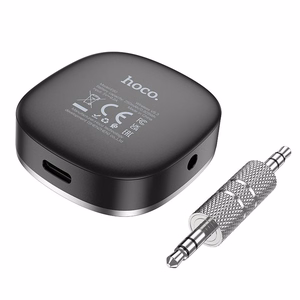 Adapter AUX bluetooth Jack 3,5 mm Hoco with display E80 black