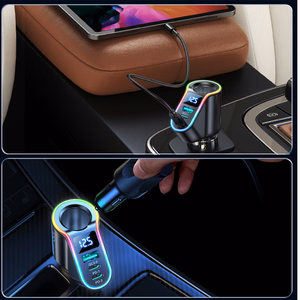 Įkroviklis automobilinis Joyroom (JR-CL21) 4in1 (2xUSB-C; 1xUSB; 150W) juodas