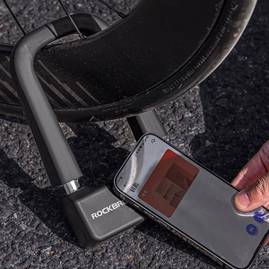 Rockbros RBNS1 SMART dviračio spyna su NFC skaitytuvu - juoda