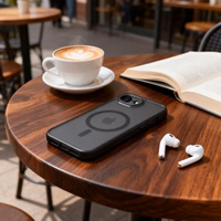 Tech-Protect MagCam MagSafe iPhone 16e dėklas – matinės juodos spalvos