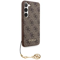 Guess 4G Charms Collection dėklas telefonui Samsung Galaxy A55 - rudas