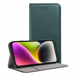 SMART MAGNETO Book dėklas skirtas Motorola Edge 70 - tamsiai žalias