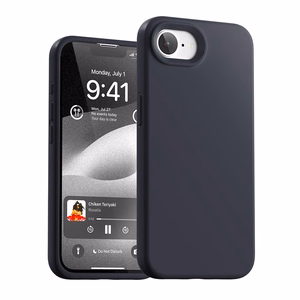 Dėklas Mercury Pure Magsafe Silicon Case Apple iPhone 16e/17e tamsiai mėlynas