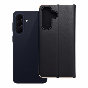 LUNA Book Gold, skirtas SAMSUNG A57 5G, juodas