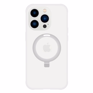Tel Protect Magical magnetinis MagSafe dėklas su stovu Iphone 15 Plus, sidabrinis