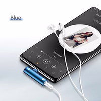 USAMS Adapteris AU07 2w1 USB-C mėlynas/blue USB-C + 3,5mm SJ277TC02 (US-SJ277)