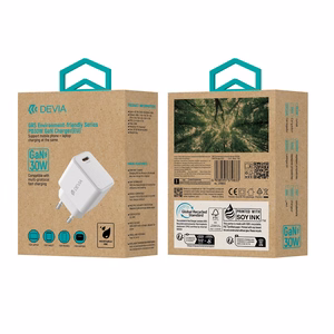 "Devia" sieninis įkroviklis GRS EA457 GaN PD 30W 1x USB-C baltas