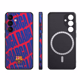 FC Barcelona dėklas Samsung Galaxy S25 Plus magnetinis dėklas MagSafe OCFCBMCS25PBC BC