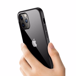 Crong Clear Cover dėklas, skirtas iPhone 12 Pro Max, juodas