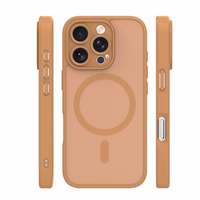 Mag Matt dėklas iPhone 16 Pro Max 6,9" rudas