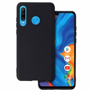 Matinis galinis dėklas telefonui HUAWEI P30 LITE juodas