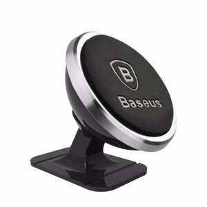 Automobilinis laikiklis Baseus Overseas Edition sidabrinis (magnetinis / lipni pagalvėlė)