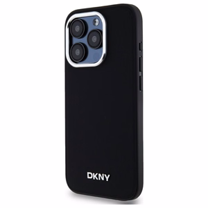 DKNY Paprastas logotipas magnetinis iPhone 15 Pro Max dėklas - juodas