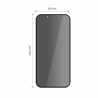 Tech-Protect Greito nustatymo Spy+ privatumo stiklas 2 rinkinys iPhone 13 / 13 Pro / 14 / 16e