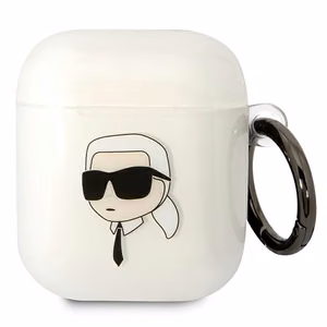 Karl Lagerfeld KLA2HNIKTCT чехол AirPods 1/2 прозрачный Karl`s Head