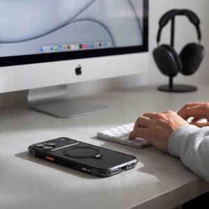Tech-Protect MagAir Stand MagSafe CC  iPhone 18 Pro Max / 17 Pro Max dėklas, matinis juodas