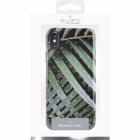 PURO Glam Tropical Leaves - dėklas iPhone Xs Max (Brilliant Leaves)
