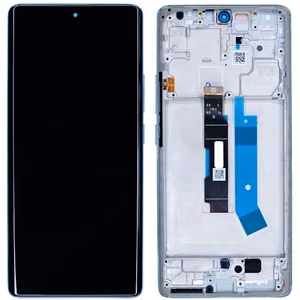 LCD ekranas Xiaomi Redmi Note 14 Pro 4G su lietimui jautriu ekranu su rėmu Ocean Blue originalus (service pack)