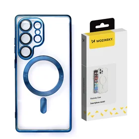 Wozinsky Elektroplatinis dėklas telefonui Samsung Galaxy S25 su MagSafe – mėlynas