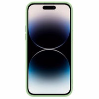Dėklas Nillkin CamShield Silky Silicone Apple iPhone 15 šviesiai žalias