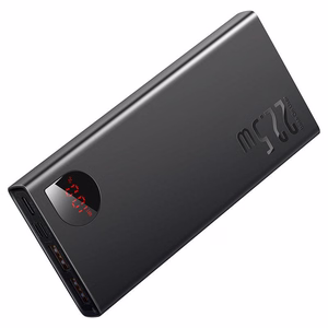 Išorinė baterija Power Bank Baseus Adaman 22.5W 10000mAh juoda PPAD070001