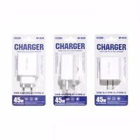 KIDDY SERIES 45W RP-U139 2xUSB-C/1xUSB NETWORK ĮKROVIKLIS baltas