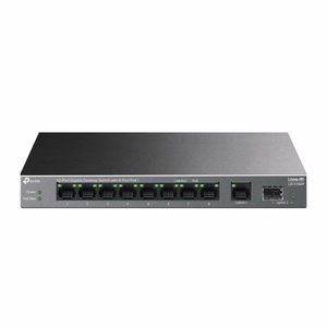 TP-Link LiteWave 10 priev. gigabitų stalinis komutatorius su 8 priev. PoE+