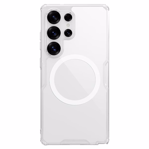 Nillkin Nature TPU Pro Magnetinis dėklas telefonui su MagSafe Samsung Galaxy S25 Ultra - Baltas