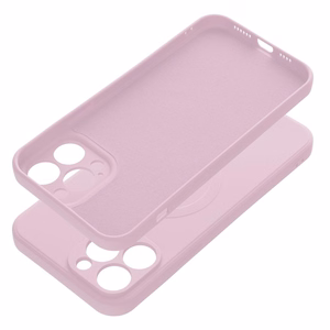 SILICONE MAG COVER dėklas telefonui, suderinamas su MagSafe, IPHONE 13 Pro Max rožinis