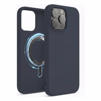 Dėklas "TM MagSafe Silicone" iPhone 14 Pro / Audros mėlynas /