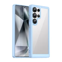 Dėklas telefonui (m) su gelio rėmeliu Samsung Galaxy S25 Ultra - mėlynas (m)