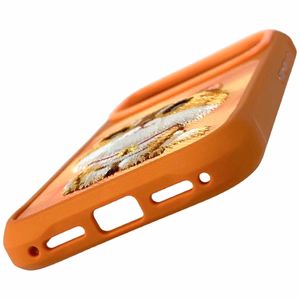 Nimmy Big Eyed Pet 2.0 Cat deklas iPhone 17 Pro - oranzinis