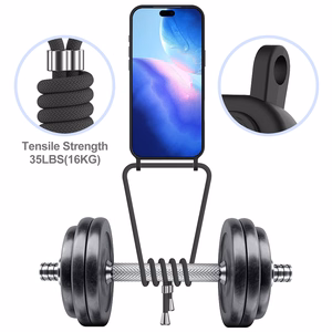 Juodas skysto silikono dėklas iPhone 18 Pro / 17 Pro su kortelių laikikliu ir dirželiu