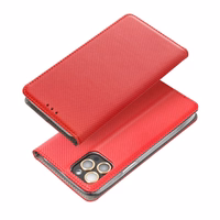 SMART CASE knygos tipo dėklas telefonui XIAOMI Redmi Note 14 5G raudonas