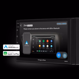 Automobilinis radijas Kruger&Matz KM2010 su CarPlay/Android Auto