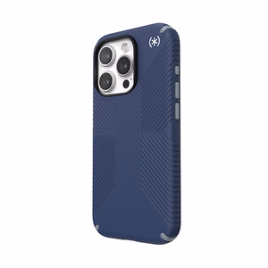 Speck Presidio2 Grip dėklas, skirtas iPhone 15 Pro, „Coastal Blue / Dust Grey“ spalvos