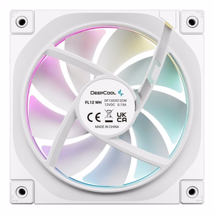 DeepCool FL12 WH kompiuterio korpuso ventiliatorius 12 cm baltas 1 vnt.