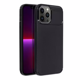 Dėklas telefonui CARBON PREMIUM IPHONE 13 Pro Max juodas