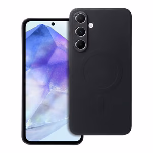 SILICONE MAG COVER dėklas telefonui suderinamas su Magnetiniu SAMSUNG A55 juoda