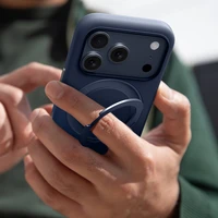 AmazingThing Cloudie dėklas telefonui iPhone 17 Pro Max su stovu – mėlynas