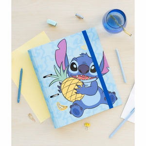 Disney Stitch Tropical A4 segtuvas su 2 žiedais ir elastine juostele