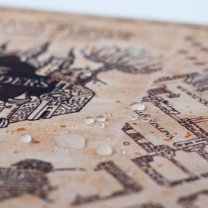 Harry Potter Marauder's Map XXL žaidimų stalo kilimėlis, 80 × 35 cm