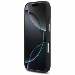 GUESS dėklas telefonui (m) IPHONE 17 Pro suderinamas su MagSafe PU 4G W/ Classic - juodas