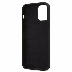 BMW silikoninis dėklas telefonui iPhone 12 mini - Juodas