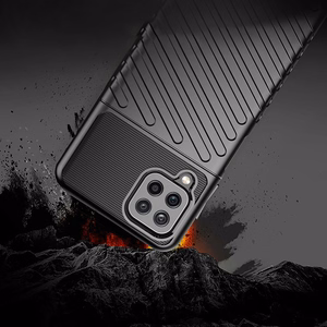 Thunder Case гибкий прочный защищённый TPU чехол для Samsung Galaxy A22 4G чёрный