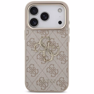 GUESS GUE005597 (4G PU Big Logo) dėklas, skirtas iPhone 18 Pro Max / 17 Pro Max, spalva – rožinė