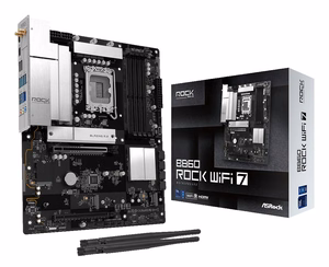 Asrock B860 Rock WiFi 7 Intel B860 LGA 1851 (Socket V1) ATX pagrindinė plokštė
